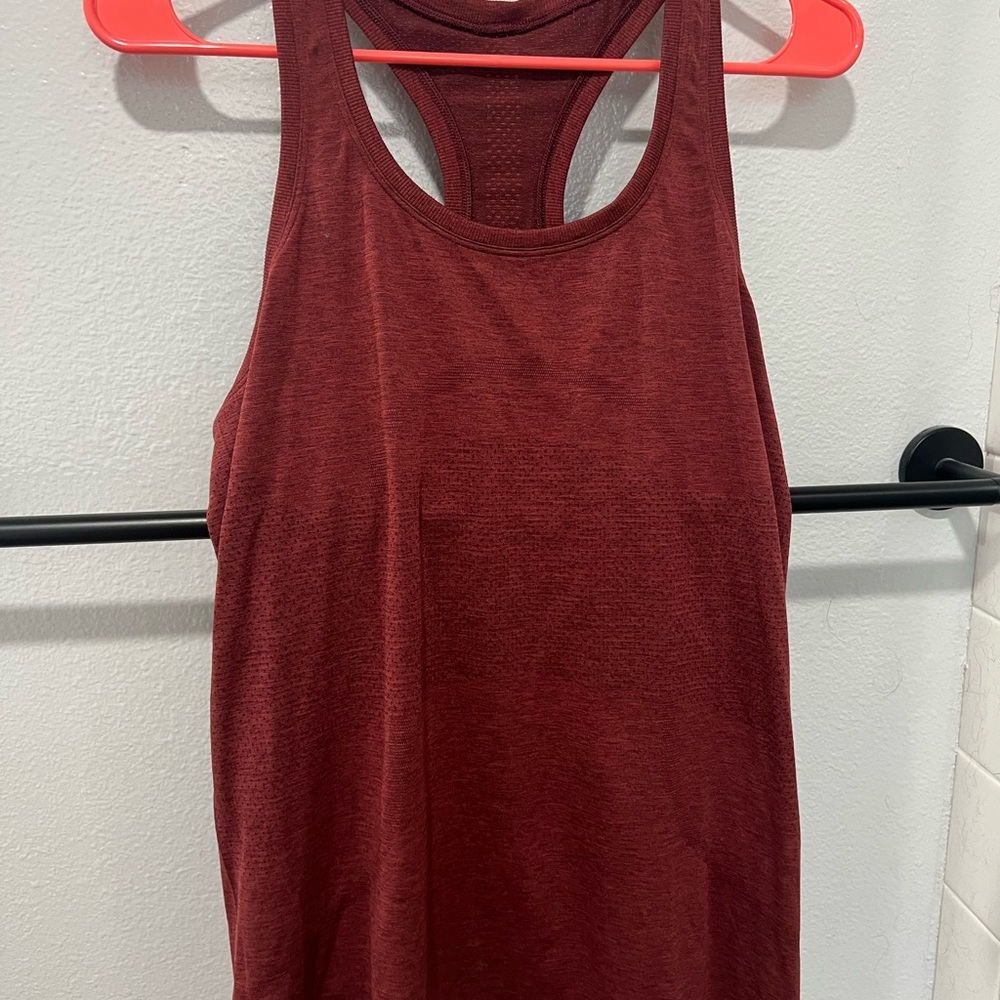 Swiftly tech size 10 lululemon tank top worn once!